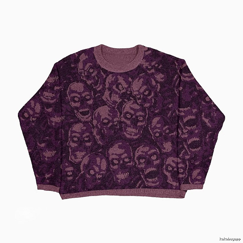 Weekend Anime graphic sweater Black Knit Top for Seasonal Looks